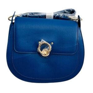 Badgley Mischka NWT Royal Blue & Gold Crossbody Bag